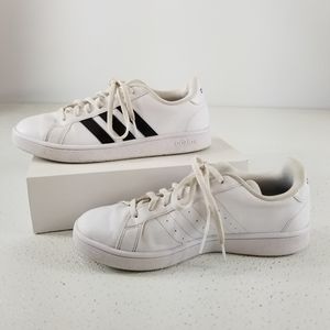 adidas Shoes Adidas Womens Grand Court Sneaker Whiteblack Poshmark
